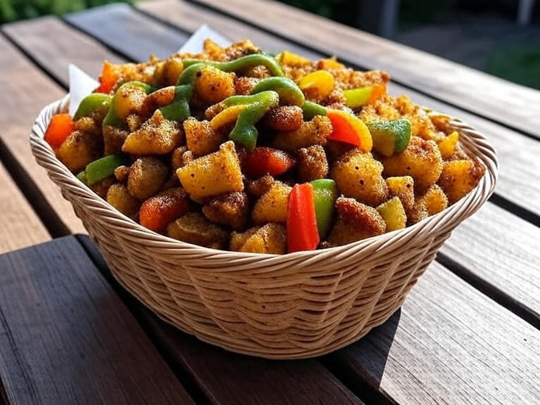 Crispy frankie basket recipe with potato-paneer for healthy frankie benefits.